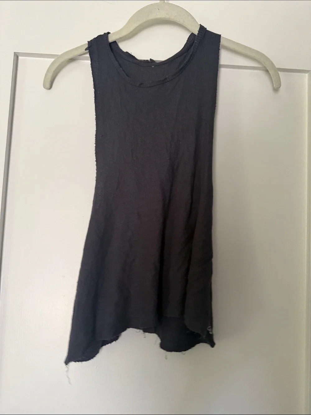 Ali Women’s Grey Sleeveless Thermal Muscle Tank Top